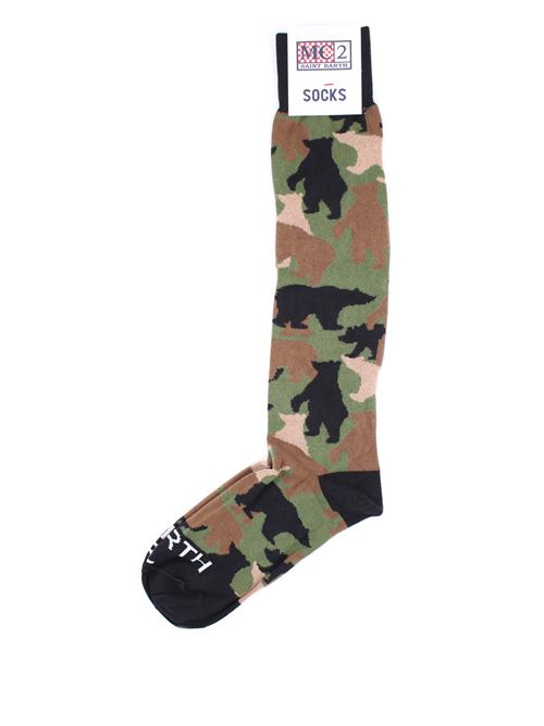 Calze lunghe fantasia camouflage Saint Barth MC2 | Calze | SOX100535G00